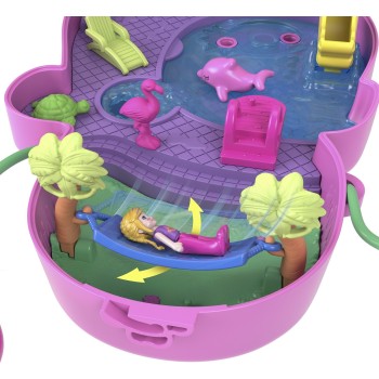 Mattel Polly Pocket Polly Mini - Τρεντι Τσαντάκι Momma Monkey And Baby Αξεσουάρ Για Κούκλα Σετ Για Παιχνίδι Με Κούκλες GKJ63 / H