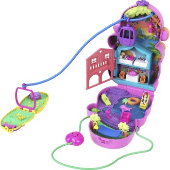 Mattel Polly Pocket Polly Mini - Τρεντι Τσαντάκι Momma Monkey And Baby Αξεσουάρ Για Κούκλα Σετ Για Παιχνίδι Με Κούκλες GKJ63 / H