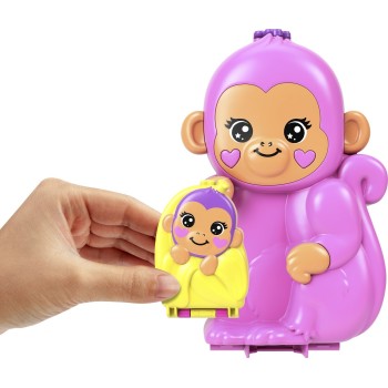 Mattel Polly Pocket Momma Monkey & Baby GKJ63 / HWP04 194735218004