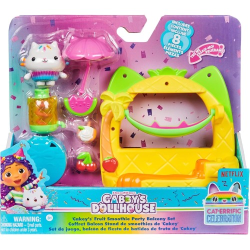 Spin Master Gabbys Dollhouse Gabby's Dollhouse: Cat-Errific Celebration - Baby Box Cats Talent Show Balcony Set (20146521) 10376