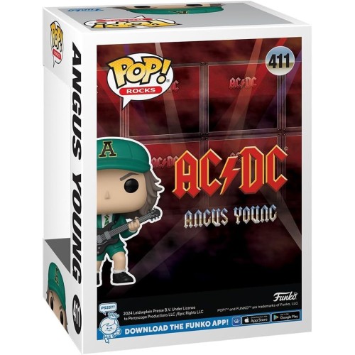 Funko Pop!Rocks: AC/DC - Angus Young - (Green) - Vinyl Collective Figure - Gift Idea - Official Merchandise - Toys For Children 