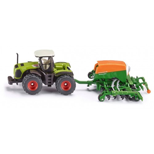 siku Τρακτερ Claas Με Σπαρτική Amazone Cayena 6001 1826 4006874018260