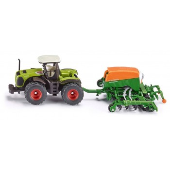 siku Τρακτερ Claas Με Σπαρτική Amazone Cayena 6001 1826 4006874018260