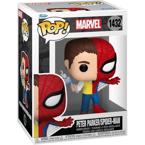 Funko Pop! Marvel: Split - Peter Parker/Spider-Man N.1432 Bobble-Head 097691 889698808927