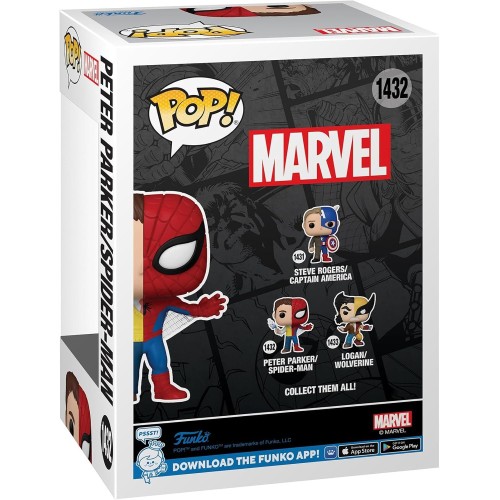 Funko Marvel Avengers Pop!Marvel: Split - Spider -Man - Spider/Parker - Marvel Comics - Vinyl Collective Figure - Gift Idea - Of