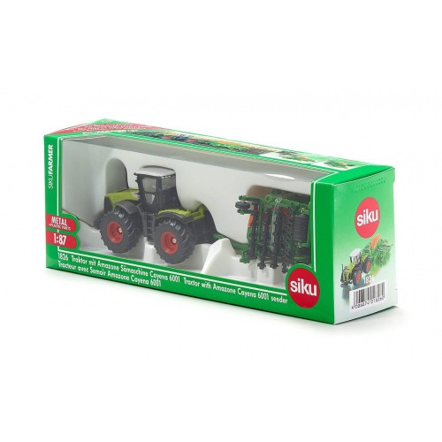 siku Τρακτερ Claas Με Σπαρτική Amazone Cayena 6001 1826 4006874018260