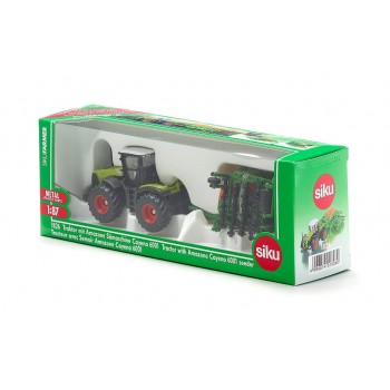 siku Τρακτερ Claas Με Σπαρτική Amazone Cayena 6001 1826 4006874018260