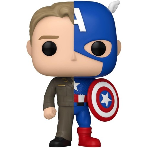 Funko Marvel Avengers Pop! Marvel: Split - Steve Rogers/Captain America N.1431 Bobble-Head 097690 889698808910