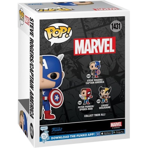 Funko Marvel Avengers Pop! Marvel: Split - Steve Rogers/Captain America N.1431 Bobble-Head 097690 889698808910