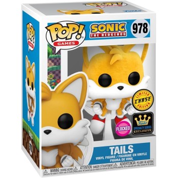 Funko Pop! Games: Sonic The Hedgehog - Tails (Flying) (Flocked) (Specialty Series) N.978 Vinyl Figure 82617 889698826174