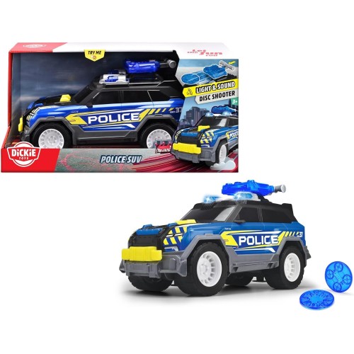 DICKIE TOYS Police SUV 30 Cm - Μεγάλο Αστυνομικό Αυτοκίνητο Με Λειτουργία Σκοποβολής Και Αξεσουάρ 203306022 4006333088629