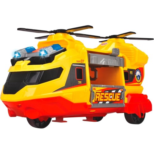 DICKIE TOYS Ελικόπτερο Διάσωσης Με Ήχους Και Φώτα, Φορείο Και Επεκτάσιμο Βραχίονα Γερανού 203306023 4006333088636