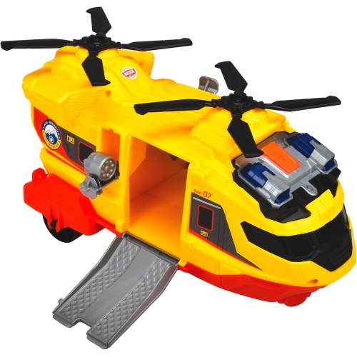 DICKIE TOYS Ελικόπτερο Διάσωσης Με Ήχους Και Φώτα, Φορείο Και Επεκτάσιμο Βραχίονα Γερανού 203306023 4006333088636