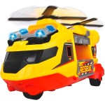 DICKIE TOYS Rescue Helicopter - Yellow And Red - 11 Light And Sound Toy Vehicle, Stretcher And Extendable Crane Arm, Freewheel  