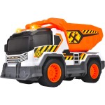 DICKIE TOYS City Heroes Construction Truck 30 Cm With Light And Sound, Flipping Tipper, Sieve And Removable Shovel For Sand 2033