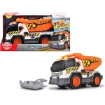 DICKIE TOYS City Heroes Construction Truck 30 Cm With Light And Sound, Flipping Tipper, Sieve And Removable Shovel For Sand 2033