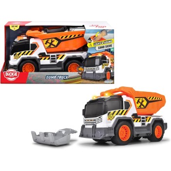 DICKIE TOYS City Heroes Ανατρεπόμενο Φορτηγό 30 Cm Με Φως Και Ήχο 203306025 4006333088650