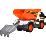 DICKIE TOYS City Heroes Construction Truck 30 Cm With Light And Sound, Flipping Tipper, Sieve And Removable Shovel For Sand 2033
