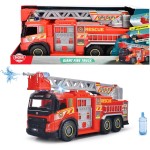 DICKIE TOYS Giant Fire Truck - Red - 22 Volvo FMX Rescue Vehicle, Light And Sound, Ladder, 2 Water Shooting Bottles, Freewheel  