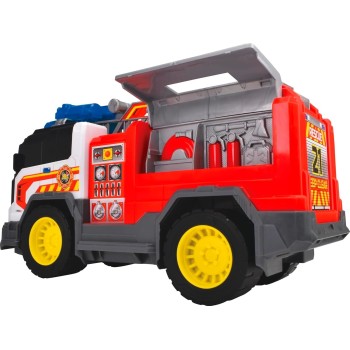 DICKIE TOYS Fire Rescue Unit 30 Cm - Large Fire Engine From 3 Years With Shooting Function And Ladder, Fire Brigade Toy For Ch 2