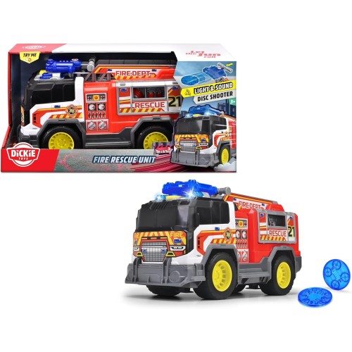 DICKIE TOYS Fire Rescue Unit 30 Cm Μεγάλη Πυροσβεστική Μονάδα Διάσωσης 203306020 4006333088605