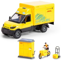 DICKIE TOYS Volvo DHL Truck With Figure, 25 Cm 203747020 4006333089152