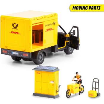 DICKIE TOYS Volvo DHL Truck With Figure, 25 Cm 203747020 4006333089152