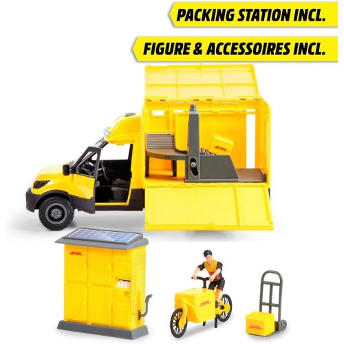 DICKIE TOYS Volvo DHL Σετ Παράδοσης DHL Με Φιγούρα, 25 Cm 203747020 4006333089152