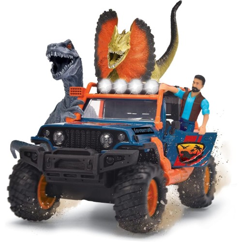 DICKIE TOYS Dino Commander - Light And Sound Kids Playset, Ages 3+ 203837024 4006333080814
