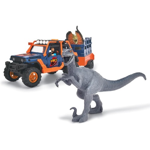 DICKIE TOYS Dino Commander - Light And Sound Kids Playset, Ages 3+ 203837024 4006333080814