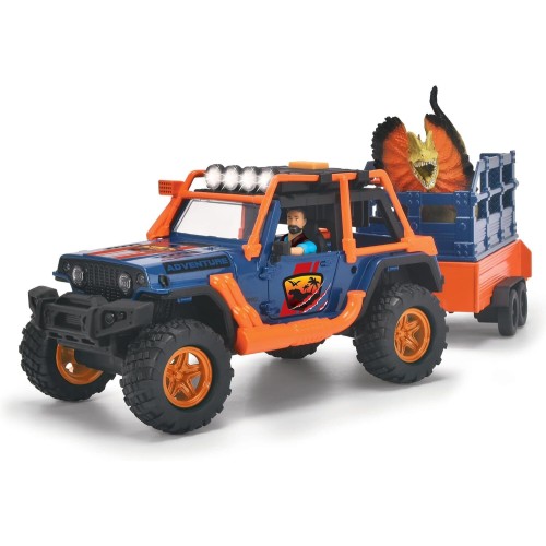 DICKIE TOYS Dino Commander - Light And Sound Kids Playset, Ages 3+ 203837024 4006333080814