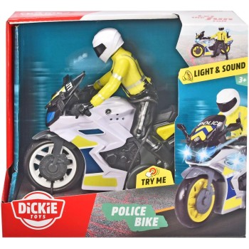 DICKIE TOYS Yamaha Μηχανή Αστυνομίας Με Φιγούρα Με Μπλε Φως Και Σειρήνα 203712018 038 4006333075773