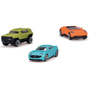 DICKIE TOYS Truck Carry Case With 4 Die-Cast Vehicles 203747007 4006333074363
