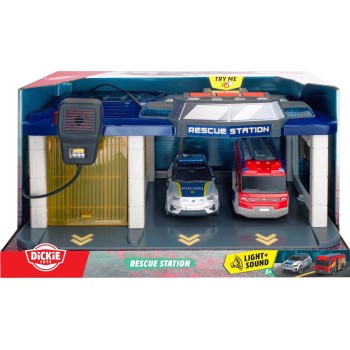 DICKIE TOYS Σταθμός Διάσωσης - Διεθνής Έκδοση Μοντέλο Υπηρεσίας Έκτακτης Ανάγκης 203716026 038 4006333089114