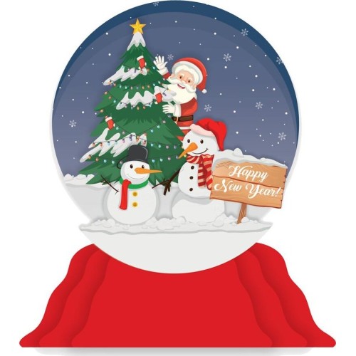 Diakakis imports POP - UP Christmas Greeting Card 3 Designs 000622862 5205698717093