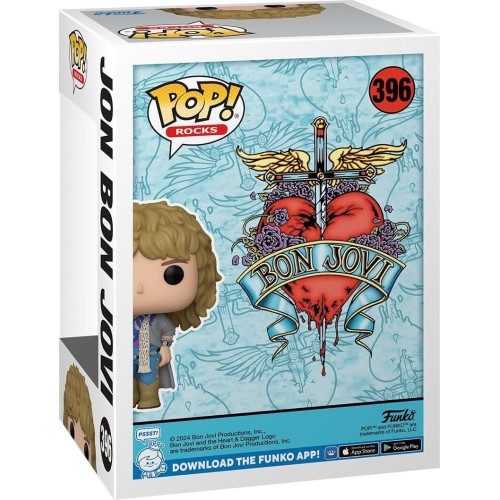 Funko Pop! Rocks: Bon Jovi - Jon Bon Jovi 1980S  Num 396 Vinyl Figure 095178 889698797078