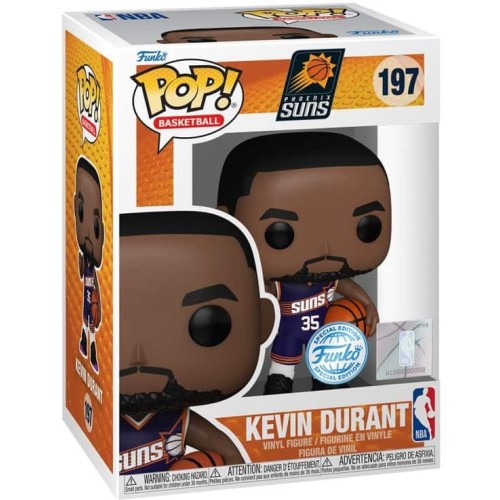 Funko Pop! Basketball Nba:  Suns - Kevin Durant Special Edition Num 197 Vinyl Figure 097703 889698828284