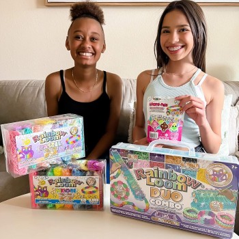 Rainbow Loom Treasure Box Pastel Edition, 8.000 Λαστιχάκια Σε 8 Διαφορετικά Παστέλ Χρώματα Και 2 Happy Looms B0336 812317025856