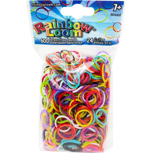Rainbow Loom Solid Bands-mix B0002 851566005011