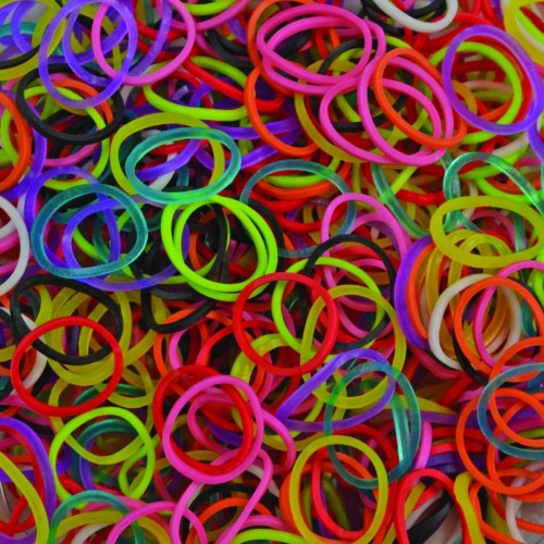 Rainbow Loom Solid Bands-mix B0002 851566005011