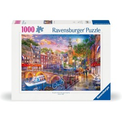 Ravensburger Παζλ 1000 Τεμ. Αμστερνταμ - Ηλιοβασίλεμα Άμστερνταμ - Για Ενήλικες Και Παιδιά Από 14 Ετών 12000884 4005555008842