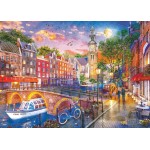 Ravensburger Puzzle 12000884 - Sunset Amsterdam - 1000 Parts Puzzle For Adults And Children From The Age Of 14 12000884 40055550