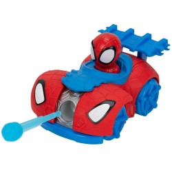 Jazwares Spiderman Spidey & His Amazing Friends -Spidey Web Dart Zoomers Όχημα 12,5Cm Με Φιγούρα Εκτοξευτής Ιστού JWS00287 19172