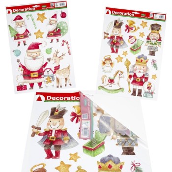 Christakopoulos Christmas Window Stickers 2x 41x29cm 5739 5212007590889