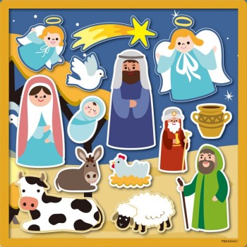 Christakopoulos Christmas Sticker With Manger Poster 26x21cm. 5762 5212054700569