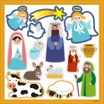 Christakopoulos Christmas Sticker With Manger Poster 26x21cm. 5762 5212054700569