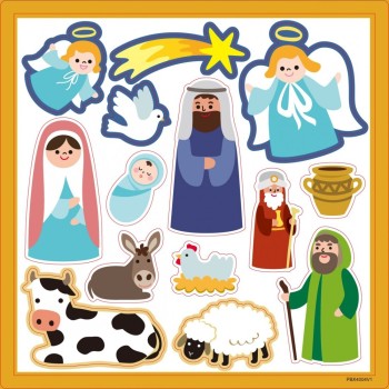Christakopoulos Christmas Sticker With Manger Poster 26x21cm. 5762 5212054700569