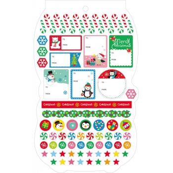 Christakopoulos Christmas Booklet Stickers 24x15cm. 5772 5212054700644