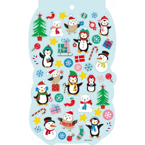 Christakopoulos Christmas Booklet Stickers 24x15cm. 5772 5212054700644