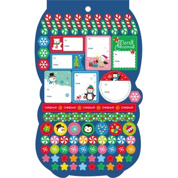 Christakopoulos Christmas Booklet Stickers 24x15cm. 5772 5212054700644